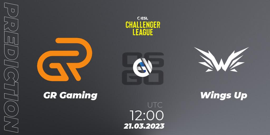 GR Gaming contre Wings Up : prédiction de match. 21.03.23. CS2 (CS:GO), ESL Challenger League Season 44: Asia-Pacific