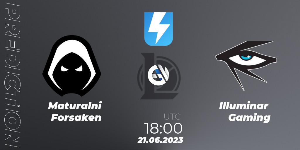 Forsaken contre Illuminar Gaming : prédiction de match. 31.05.2023 at 17:00. LoL, Ultraliga Season 10 2023 Regular Season