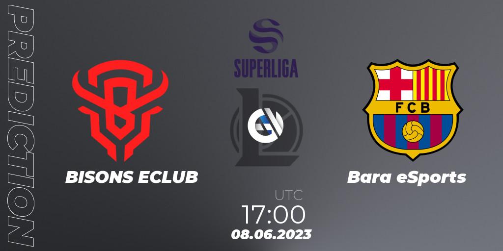 BISONS ECLUB contre Barça eSports : prédiction de match. 08.06.23. LoL, Superliga Summer 2023 - Group Stage