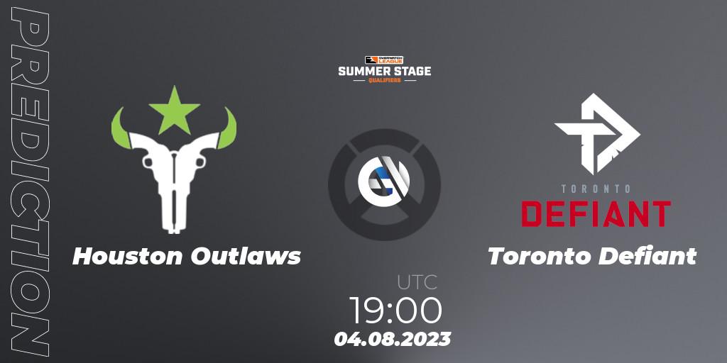 Houston Outlaws contre Toronto Defiant : prédiction de match. 04.08.23. Overwatch, Overwatch League 2023 - Summer Stage Qualifiers