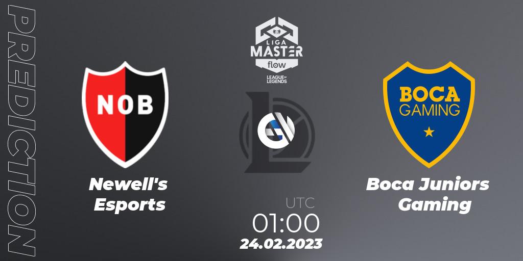 Newell's Esports contre Boca Juniors Gaming : prédiction de match. 24.02.2023 at 01:00. LoL, Liga Master Opening 2023 - Group Stage