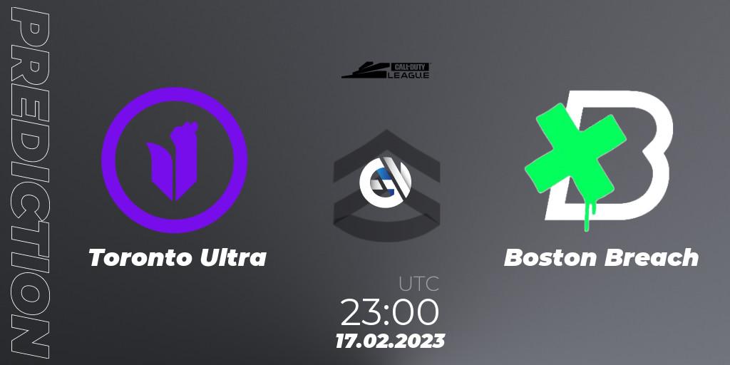 Toronto Ultra contre Boston Breach : prédiction de match. 17.02.2023 at 23:00. Call of Duty, Call of Duty League 2023: Stage 3 Major Qualifiers