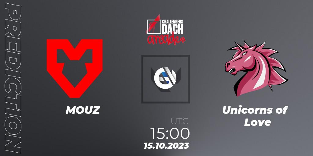 MOUZ contre Unicorns of Love : prédiction de match. 15.10.23. VALORANT, VALORANT Challengers 2023 DACH: Arcade