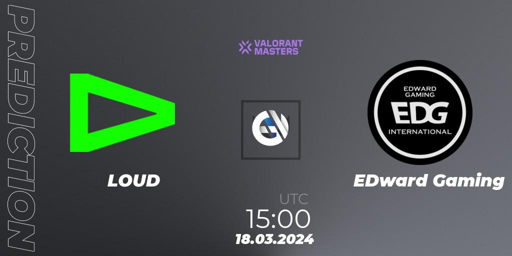 LOUD contre EDward Gaming : prédiction de match. 18.03.24. VALORANT, VCT 2024: Masters Madrid