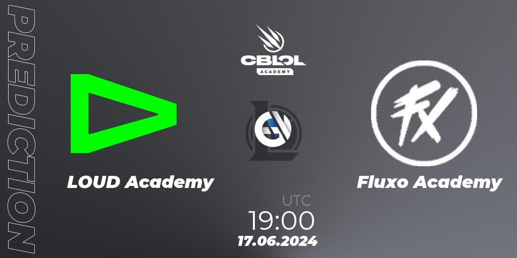 LOUD Academy contre Fluxo Academy : prédiction de match. 17.06.2024 at 19:00. LoL, CBLOL Academy 2024