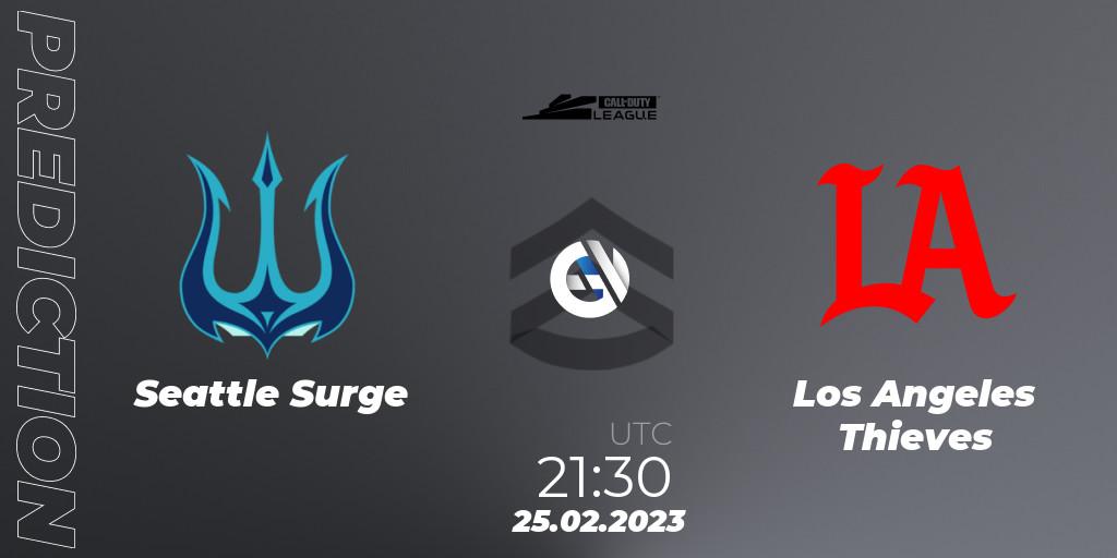 Seattle Surge contre Los Angeles Thieves : prédiction de match. 25.02.2023 at 21:30. Call of Duty, Call of Duty League 2023: Stage 3 Major Qualifiers