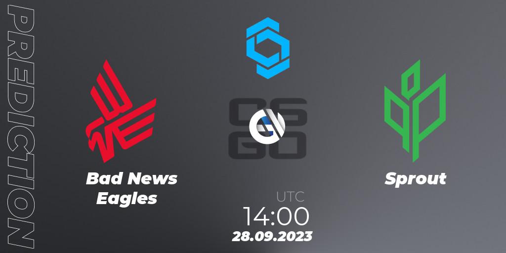 Bad News Eagles contre Sprout : prédiction de match. 28.09.23. CS2 (CS:GO), CCT East Europe Series #2