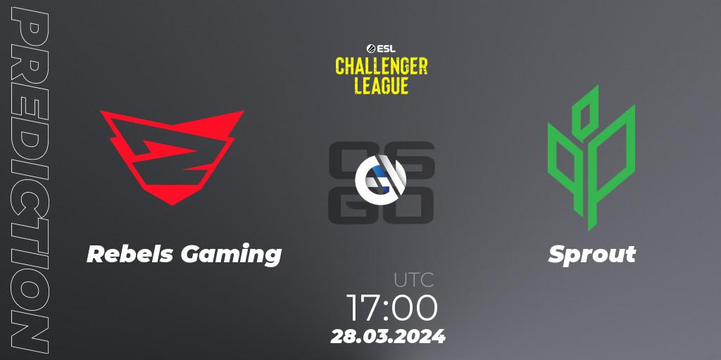 Rebels Gaming contre ex-Sprout : prédiction de match. 28.03.24. CS2 (CS:GO), ESL Challenger League Season 47: Europe