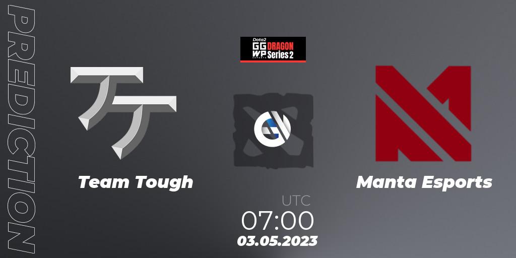 Team Tough contre Manta Esports : prédiction de match. 03.05.2023 at 07:10. Dota 2, GGWP Dragon Series 2
