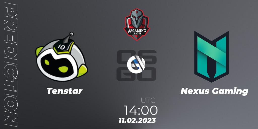 Tenstar contre Nexus Gaming : prédiction de match. 11.02.23. CS2 (CS:GO), A1 Gaming League 2023