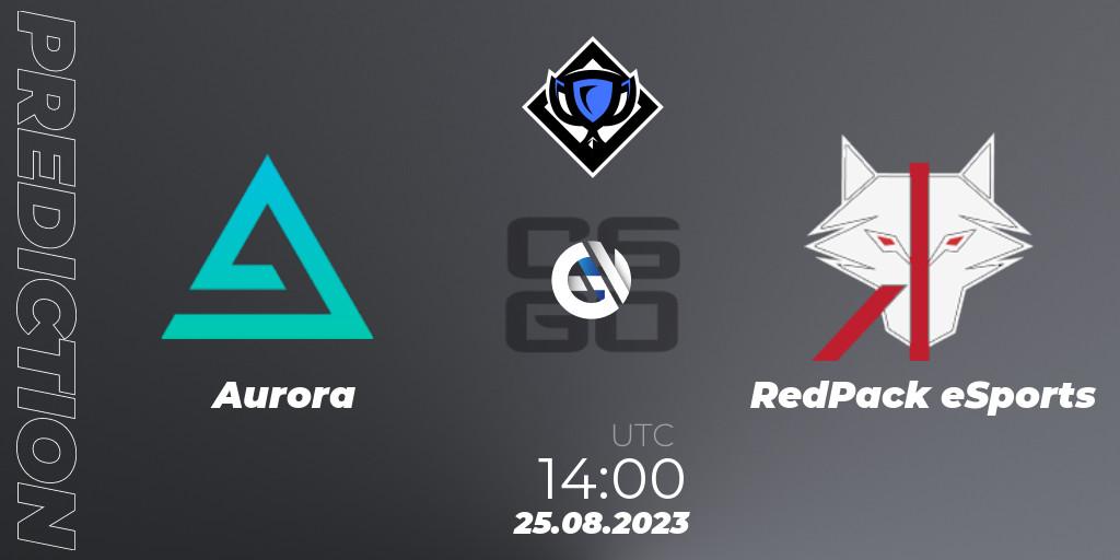 Aurora contre RedPack eSports : prédiction de match. 25.08.23. CS2 (CS:GO), RES Season 5
