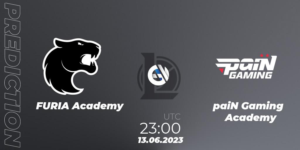 FURIA Academy contre paiN Gaming Academy : prédiction de match. 13.06.23. LoL, CBLOL Academy Split 2 2023 - Group Stage