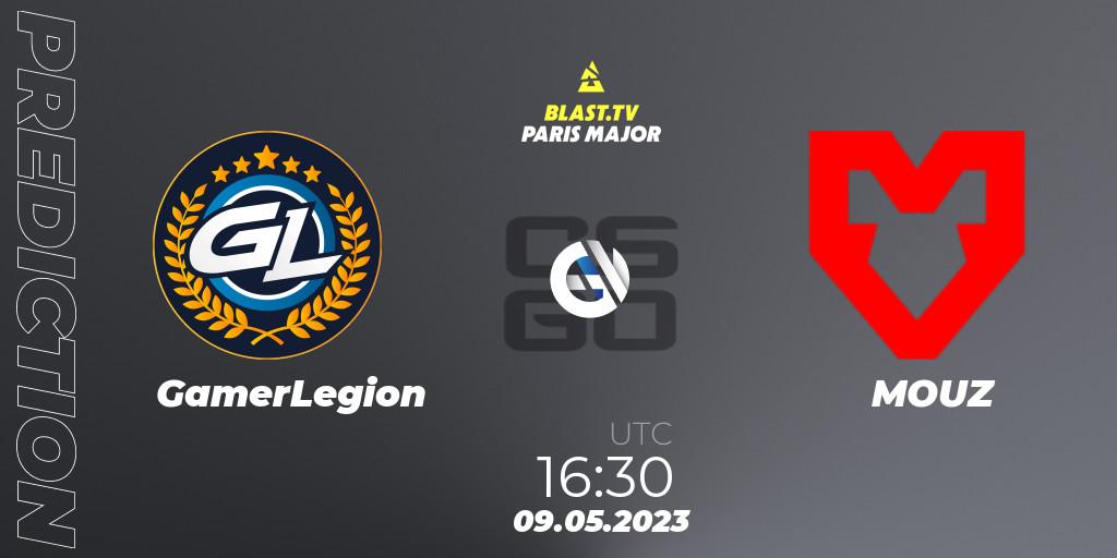 GamerLegion contre MOUZ : prédiction de match. 09.05.2023 at 14:20. Counter-Strike (CS2), BLAST Paris Major 2023 Challengers Stage