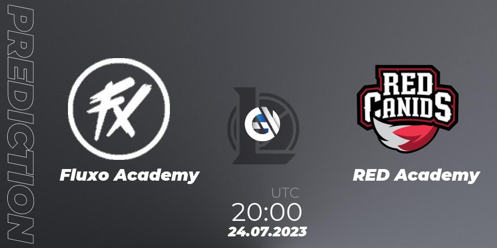 Fluxo Academy contre RED Academy : prédiction de match. 24.07.2023 at 20:00. LoL, CBLOL Academy Split 2 2023 - Group Stage