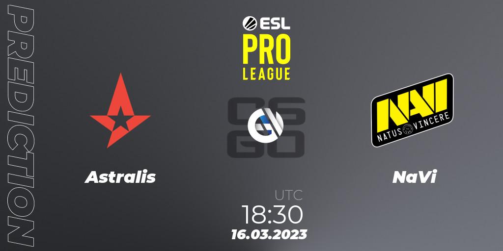 Astralis contre NaVi : prédiction de match. 16.03.23. CS2 (CS:GO), ESL Pro League Season 17