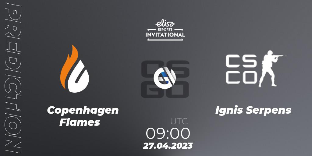 Copenhagen Flames contre Ignis Serpens : prédiction de match. 27.04.23. CS2 (CS:GO), Elisa Invitational Spring 2023