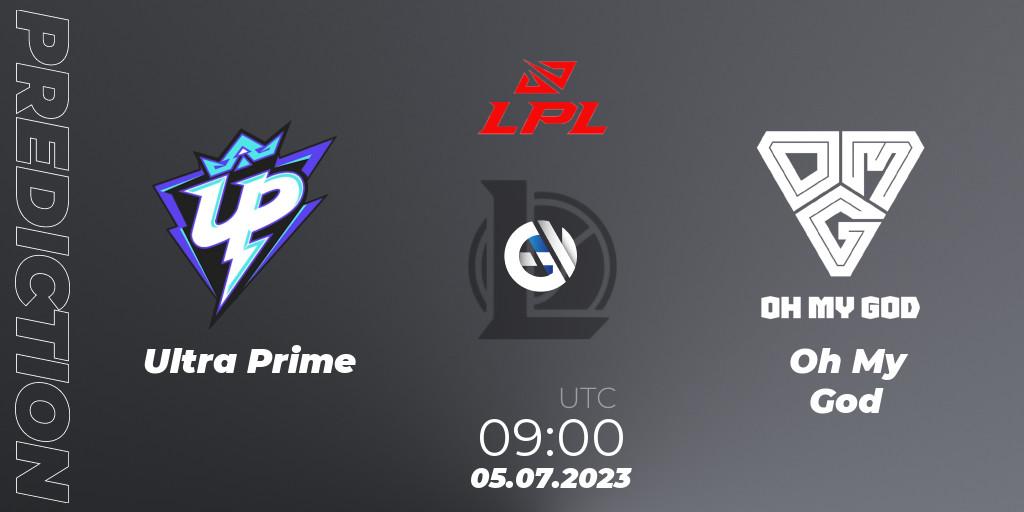 Ultra Prime contre Oh My God : prédiction de match. 05.07.23. LoL, LPL Summer 2023 Regular Season