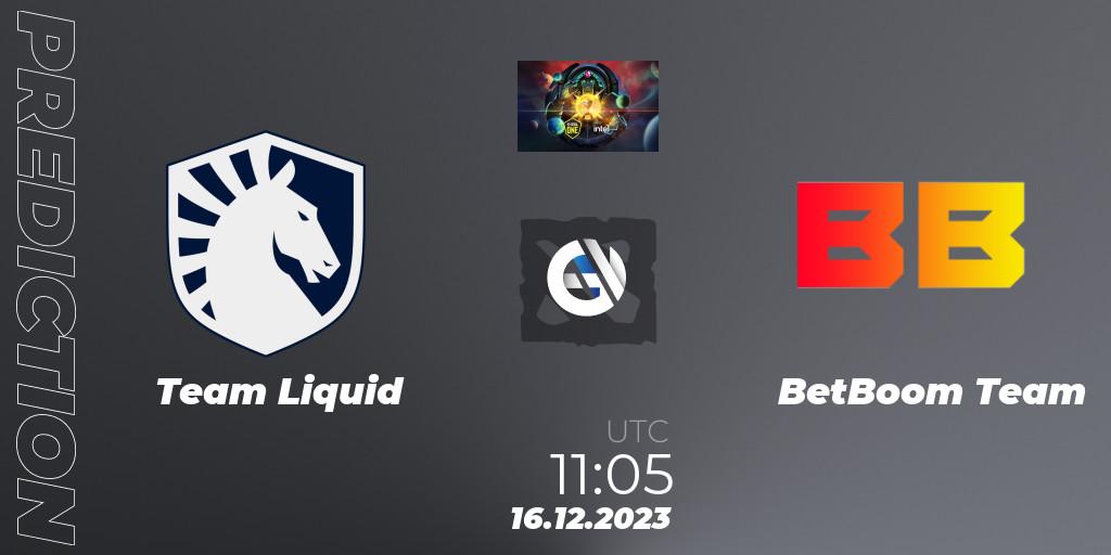 Team Liquid contre BetBoom Team : prédiction de match. 16.12.2023 at 11:06. Dota 2, ESL One - Kuala Lumpur 2023
