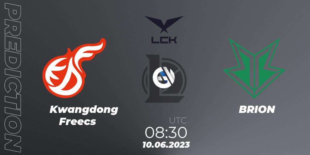 Kwangdong Freecs contre BRION : prédiction de match. 10.06.23. LoL, LCK Summer 2023 Regular Season