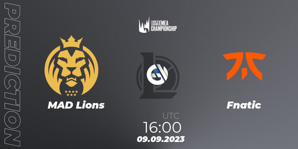 MAD Lions contre Fnatic : prédiction de match. 09.09.23. LoL, LEC Finals 2023