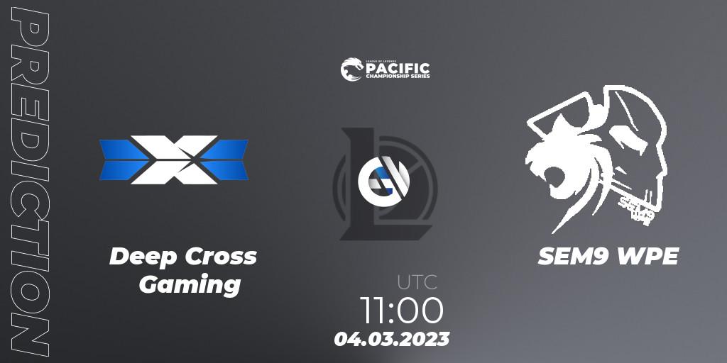 Deep Cross Gaming contre SEM9 WPE : prédiction de match. 04.03.23. LoL, PCS Spring 2023 - Group Stage