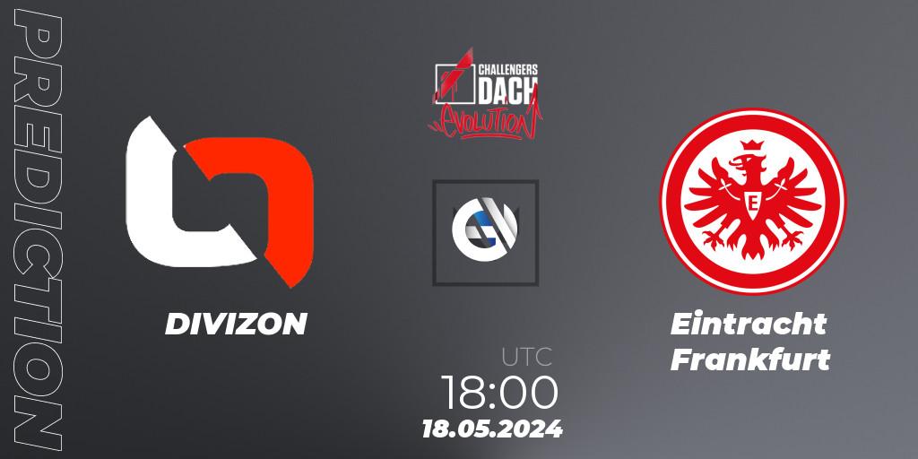 DIVIZON contre Eintracht Frankfurt : prédiction de match. 18.05.2024 at 18:00. VALORANT, VALORANT Challengers 2024 DACH: Evolution Split 2
