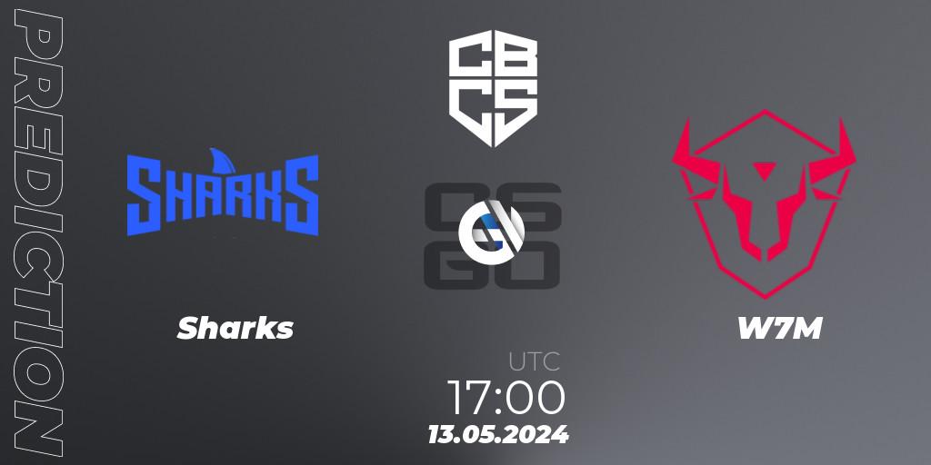 Sharks contre W7M : prédiction de match. 13.05.2024 at 17:00. Counter-Strike (CS2), CBCS Season 4