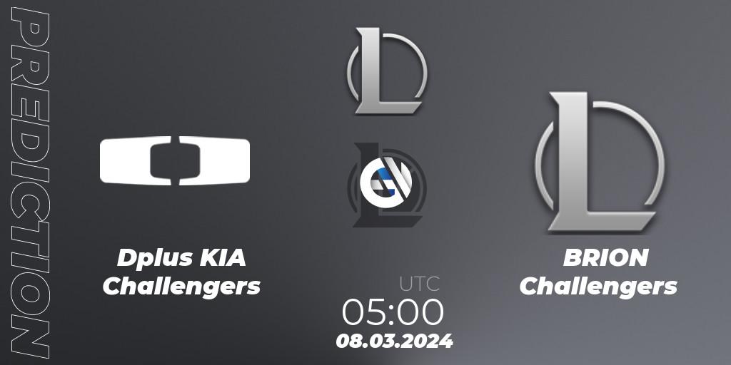 Dplus KIA Challengers contre BRION Challengers : prédiction de match. 08.03.24. LoL, LCK Challengers League 2024 Spring - Group Stage