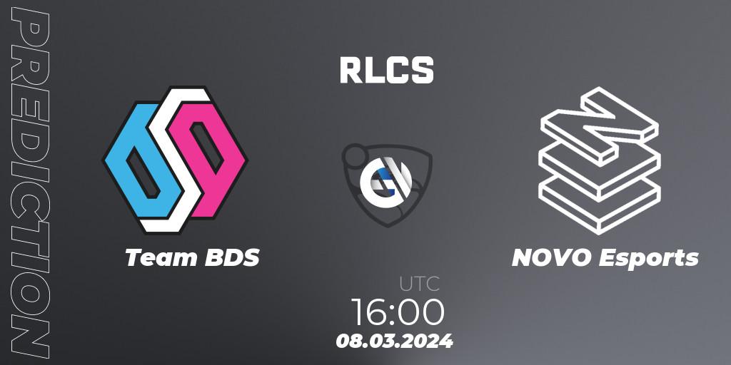 Team BDS contre NOVO Esports : prédiction de match. 08.03.2024 at 16:00. Rocket League, RLCS 2024 - Major 1: Europe Open Qualifier 3