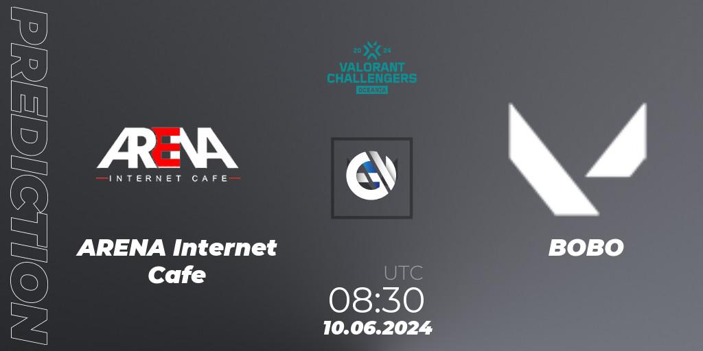 ARENA Internet Cafe contre BOBO : prédiction de match. 10.06.2024 at 08:30. VALORANT, VALORANT Challengers 2024 Oceania: Split 2