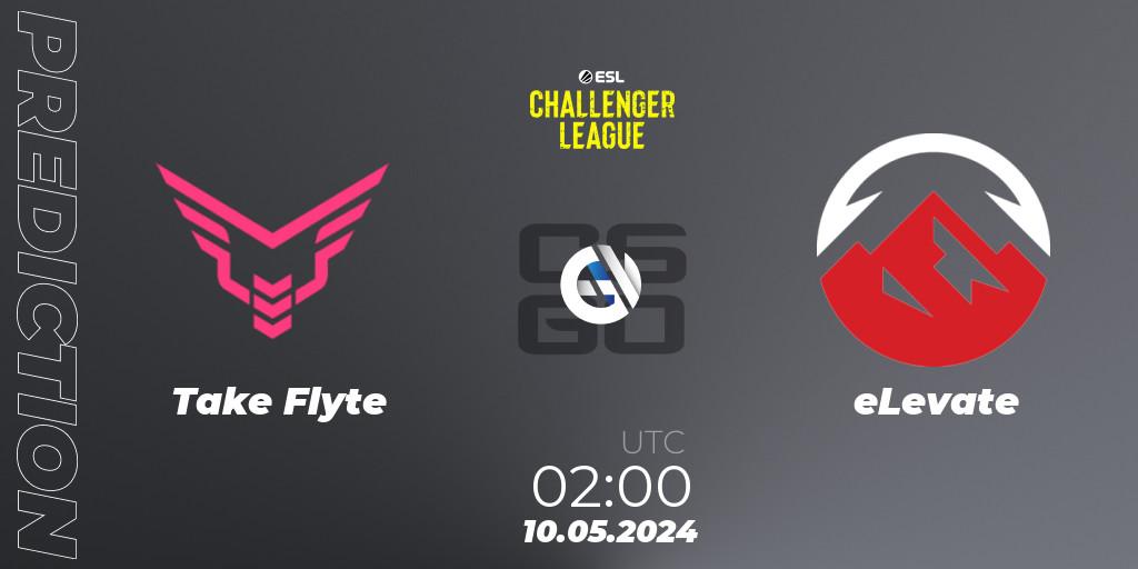 Take Flyte contre eLevate : prédiction de match. 15.05.2024 at 00:00. Counter-Strike (CS2), ESL Challenger League Season 47: North America