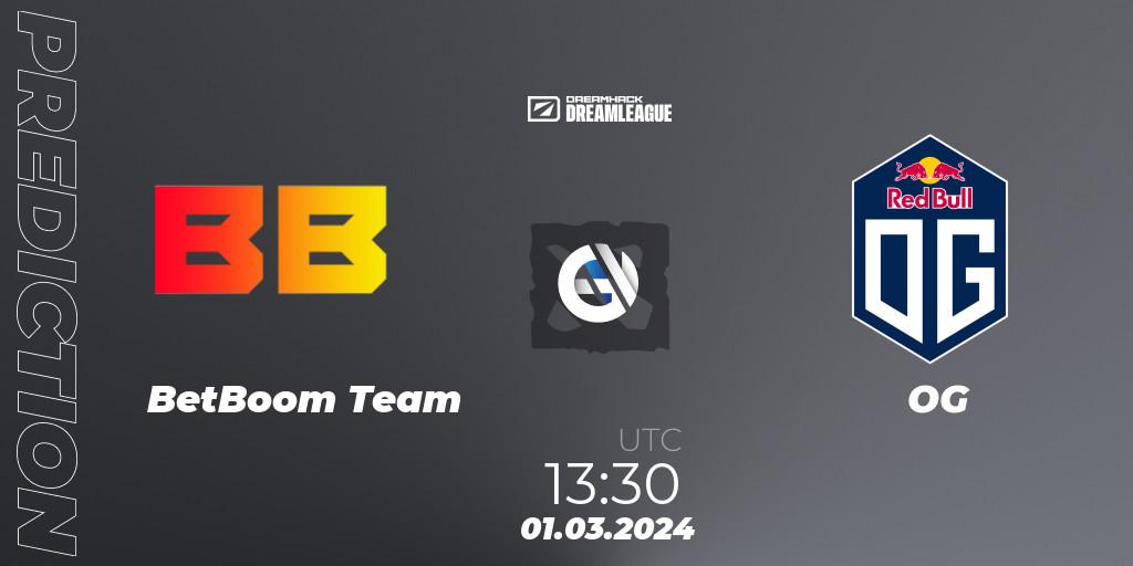 BetBoom Team contre OG : prédiction de match. 01.03.24. Dota 2, DreamLeague Season 22