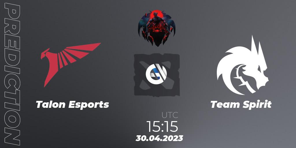 Talon Esports contre Team Spirit : prédiction de match. 30.04.23. Dota 2, The Berlin Major 2023 ESL - Group Stage