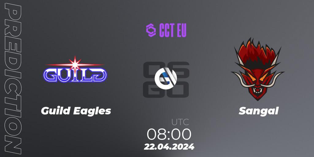 Guild Eagles contre Sangal : prédiction de match. 22.04.2024 at 08:00. Counter-Strike (CS2), CCT Season 2 Europe Series 1