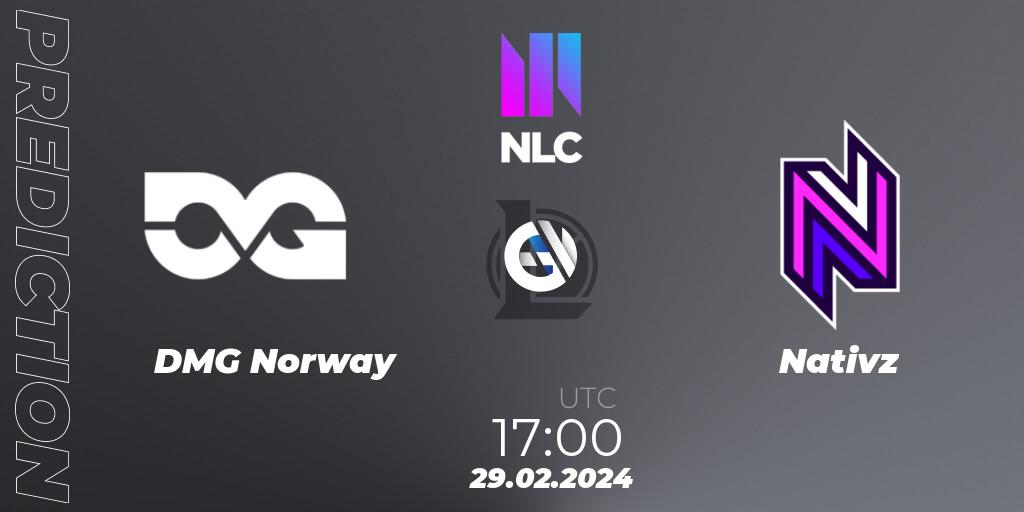 DMG Norway contre Nativz : prédiction de match. 29.02.24. LoL, NLC 1st Division Spring 2024