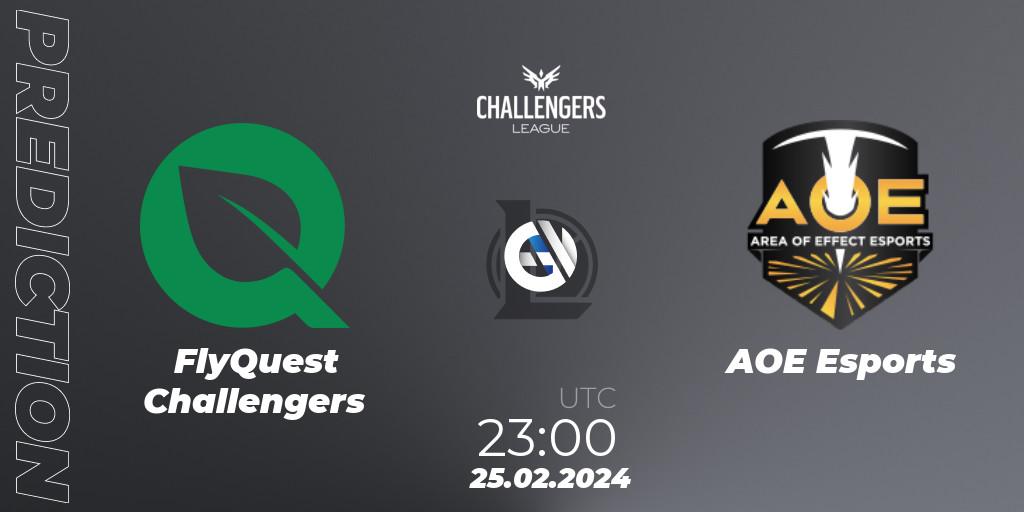 FlyQuest Challengers contre AOE Esports : prédiction de match. 25.02.24. LoL, NACL 2024 Spring - Group Stage