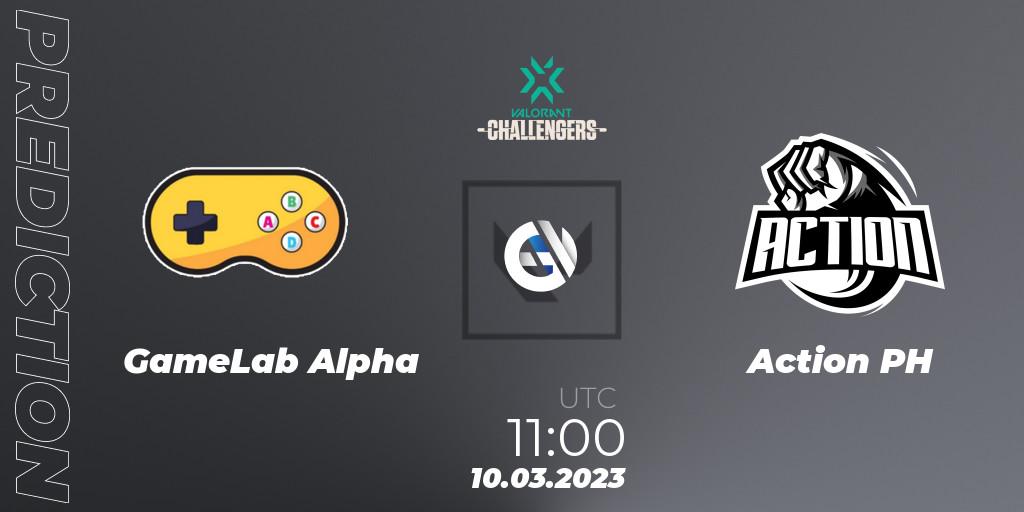 GameLab Alpha contre Action PH : prédiction de match. 10.03.23. VALORANT, VALORANT Challengers 2023: Philippines Split 1