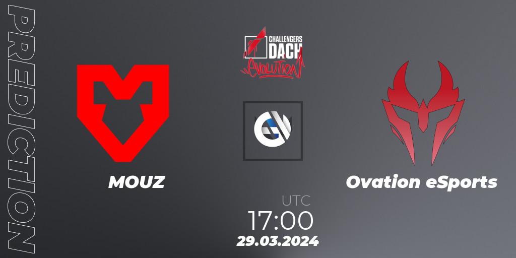 MOUZ contre Ovation eSports : prédiction de match. 29.03.24. VALORANT, VALORANT Challengers 2024 DACH: Evolution Split 1