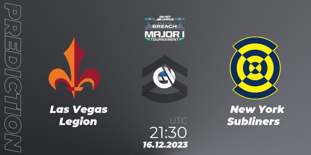 Las Vegas Legion contre New York Subliners : prédiction de match. 16.12.2023 at 21:30. Call of Duty, Call of Duty League 2024: Stage 1 Major Qualifiers