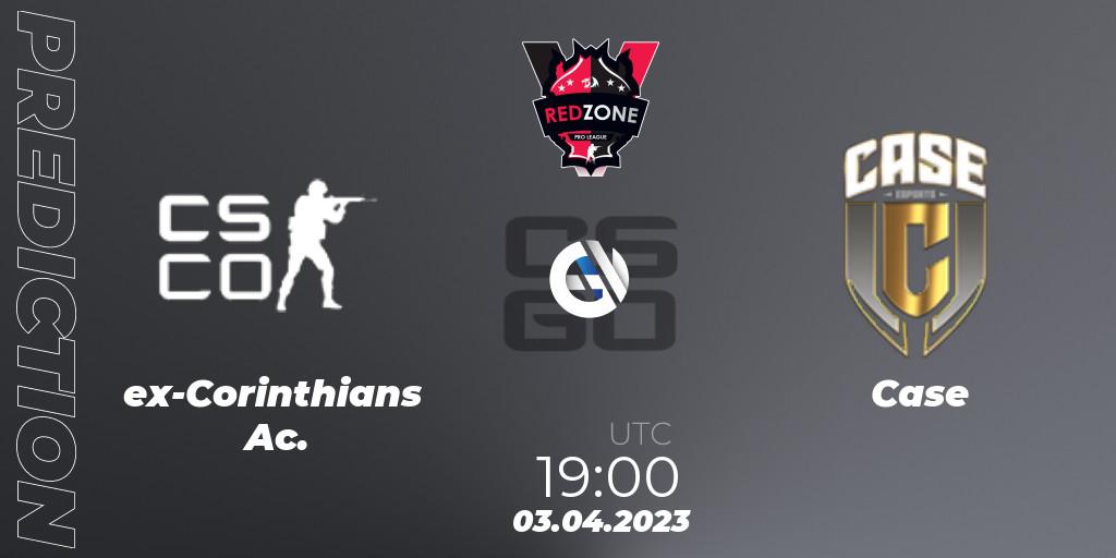 ex-Corinthians Ac. contre Case : prédiction de match. 03.04.23. CS2 (CS:GO), RedZone PRO League 2023 Season 2