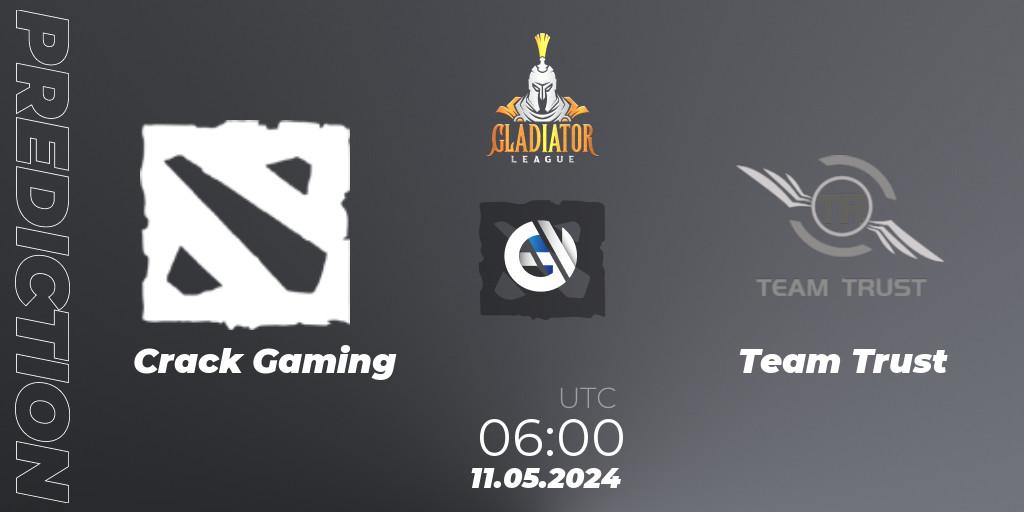Crack Gaming contre Team Trust : prédiction de match. 11.05.2024 at 06:00. Dota 2, Gladiator League