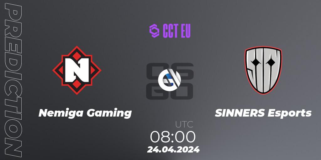 Nemiga Gaming contre SINNERS Esports : prédiction de match. 24.04.24. CS2 (CS:GO), CCT Season 2 Europe Series 1