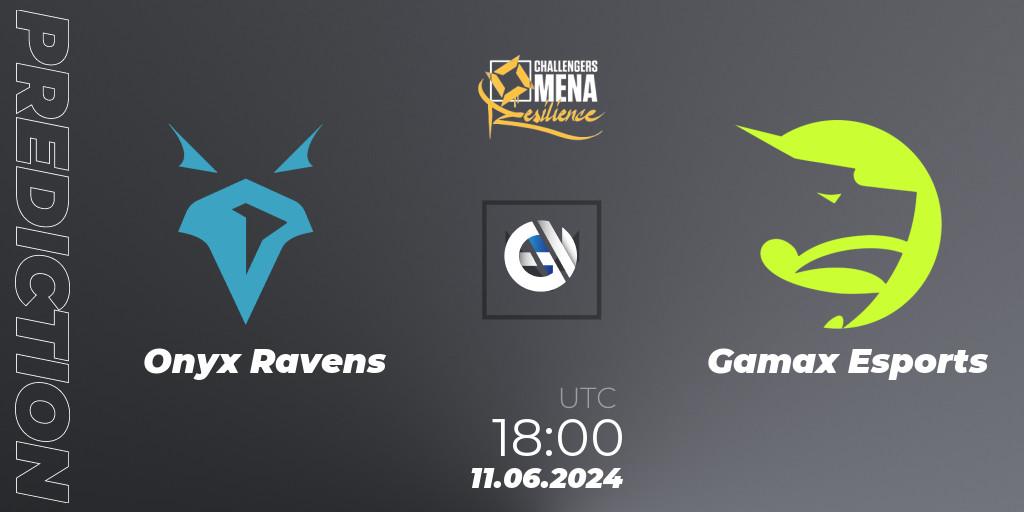 Onyx Ravens contre Gamax Esports : prédiction de match. 11.06.2024 at 18:00. VALORANT, VALORANT Challengers 2024 MENA: Resilience Split 2 - Levant and North Africa