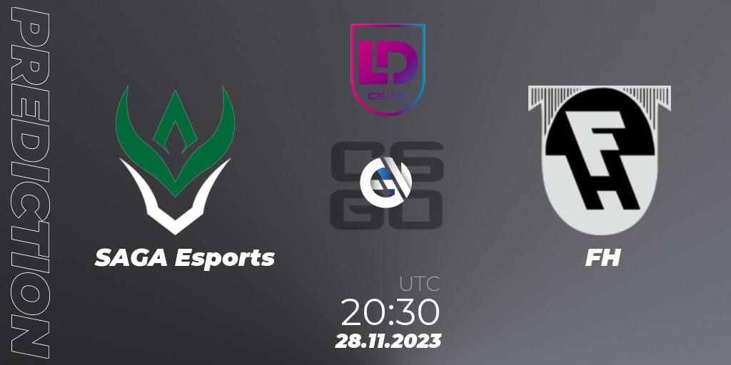 SAGA Esports contre FH : prédiction de match. 30.11.2023 at 21:30. Counter-Strike (CS2), Icelandic Esports League Season 8: Regular Season