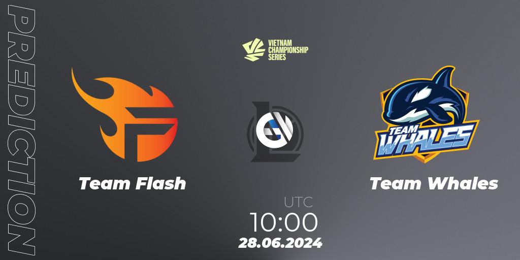 Team Flash contre Team Whales : prédiction de match. 03.08.2024 at 10:00. LoL, VCS Summer 2024 - Group Stage