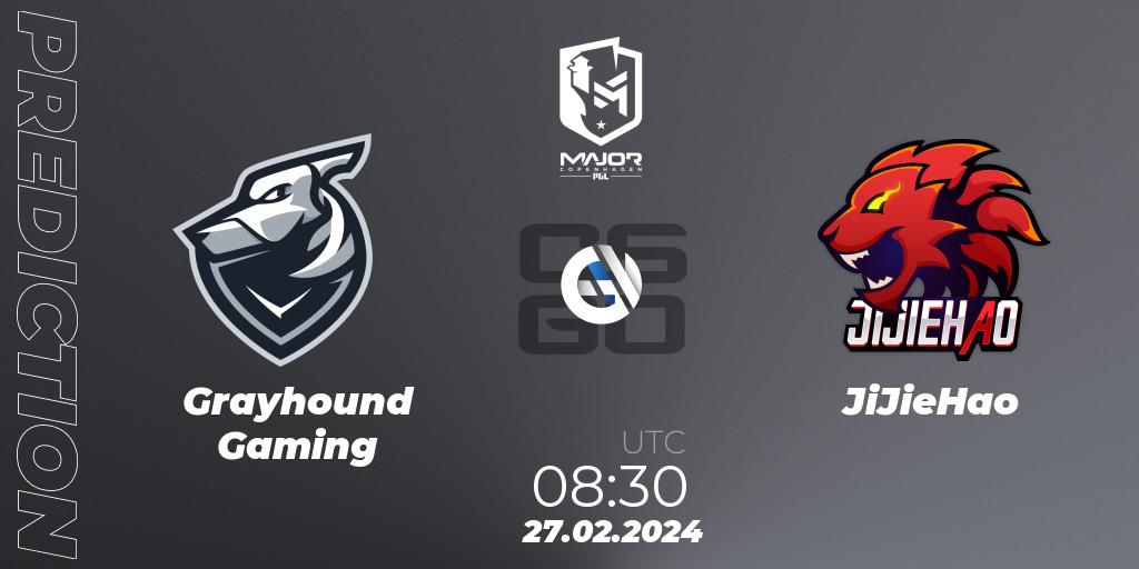 Grayhound Gaming contre JiJieHao : prédiction de match. 27.02.24. CS2 (CS:GO), PGL CS2 Major Copenhagen 2024 Asia RMR