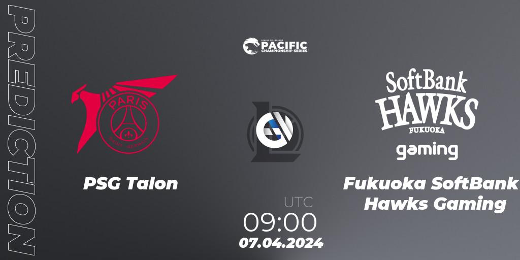 PSG Talon contre Fukuoka SoftBank Hawks Gaming : prédiction de match. 07.04.24. LoL, PCS Playoffs Spring 2024
