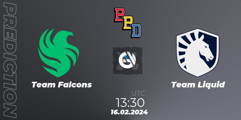 Team Falcons contre Team Liquid : prédiction de match. 16.02.24. Dota 2, BetBoom Dacha Dubai 2024