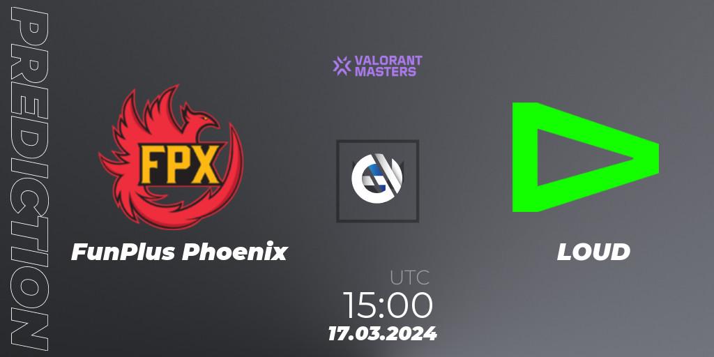 FunPlus Phoenix contre LOUD : prédiction de match. 17.03.24. VALORANT, VCT 2024: Masters Madrid