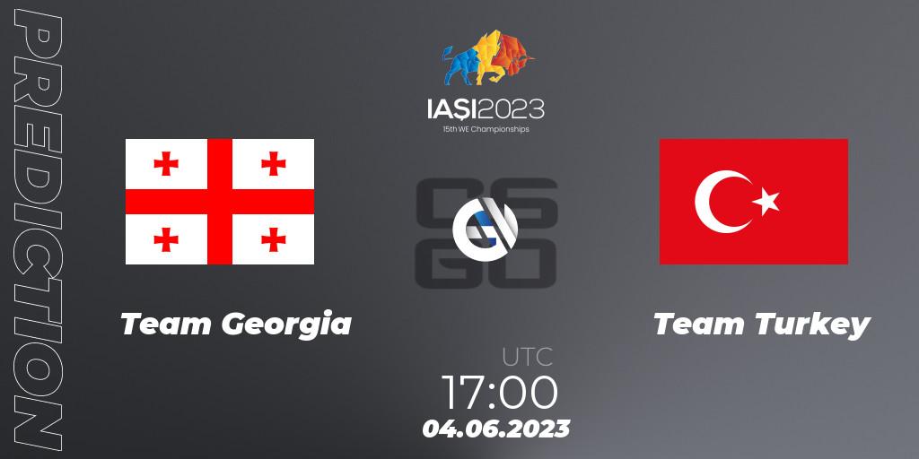 Team Georgia contre Team Turkey : prédiction de match. 04.06.23. CS2 (CS:GO), IESF World Esports Championship 2023: Eastern Europe Qualifier